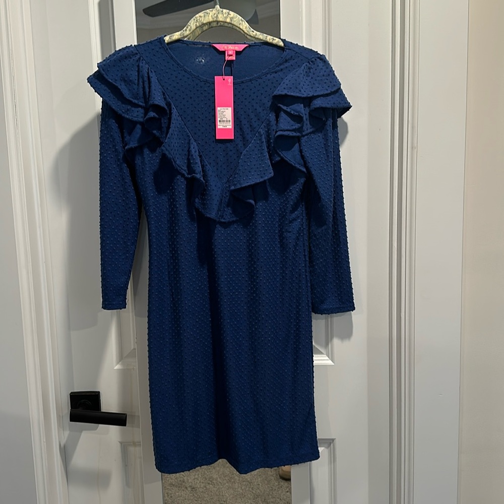 Lilly Pulitzer S Cozy Knit Swiss Dot Dress